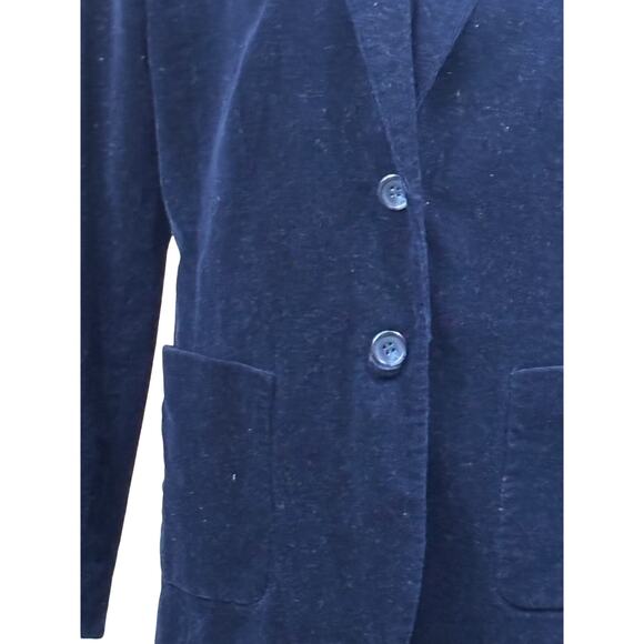 Talbots navy corduroy blazer, preppy, academia, layering, Heritage, timeless - Picture 4 of 7